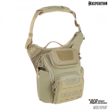 Maxpedition Wolfspur Crossbody Shoulder Bag (WLF) / 11L / 33x28x18 cm Tan